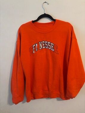 Finesse Orange Crewneck Sweatshirt - Unbranded No Size Tag, looks like W M/L